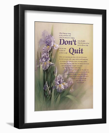 Don't Quit-unknown Chiu-Framed Art Print