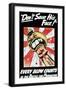 Don't Save His Face! Every Blow Counts in the Battle for Production', Propaganda Poster-null-Framed Giclee Print