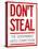 Don't Steal the Government Hates Competition Poster-null-Stretched Canvas