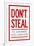 Don't Steal The Government Hates Competition-null-Framed Art Print