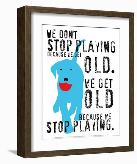 Don't Stop Playing-Ginger Oliphant-Framed Art Print