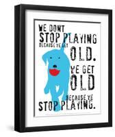 Don't Stop Playing-Ginger Oliphant-Framed Art Print