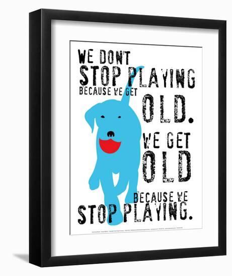 Don't Stop Playing-Ginger Oliphant-Framed Art Print