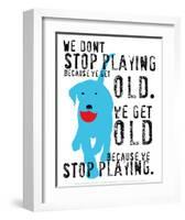 Don't Stop Playing-Ginger Oliphant-Framed Art Print