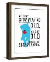 Don’t Stop Playing-Ginger Oliphant-Framed Art Print