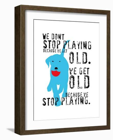Don’t Stop Playing-Ginger Oliphant-Framed Art Print