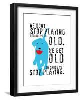 Don’t Stop Playing-Ginger Oliphant-Framed Art Print