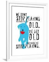 Don’t Stop Playing-Ginger Oliphant-Framed Art Print