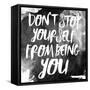 Don't Stop-Jace Grey-Framed Stretched Canvas