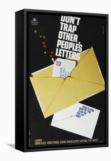 Don't Trap Other People's Letters-David Judd-Framed Stretched Canvas