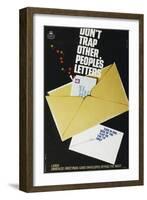 Don't Trap Other People's Letters-David Judd-Framed Art Print