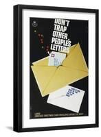 Don't Trap Other People's Letters-David Judd-Framed Art Print