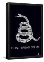 Don't Tread on Me Text Poster-null-Framed Poster