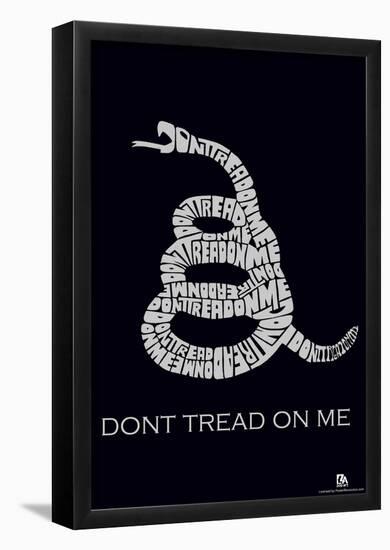 Don't Tread on Me Text Poster-null-Framed Poster