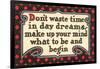 Don't Waste Tim in Daydreams-null-Framed Art Print