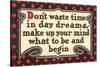 Don't Waste Tim in Daydreams-null-Stretched Canvas