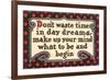 Don't Waste Tim in Daydreams-null-Framed Art Print