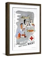 Don't Waste What Others Want: American Junior Red Cross-Dagmar Wilson-Framed Art Print