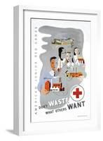 Don't Waste What Others Want: American Junior Red Cross-Dagmar Wilson-Framed Art Print
