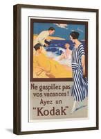 Don't Waste Your Vacation, Kodak-null-Framed Art Print