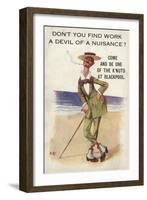 Don't You Find Work a Devil of a Nuisance?-null-Framed Giclee Print