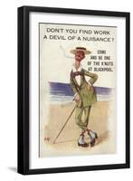 Don't You Find Work a Devil of a Nuisance?-null-Framed Giclee Print