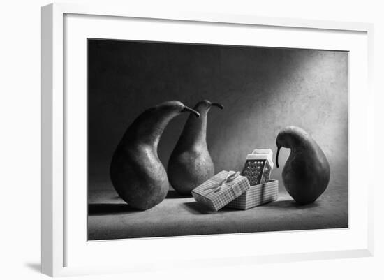 Don't You Like Our Present?!-Victoria Ivanova-Framed Photographic Print