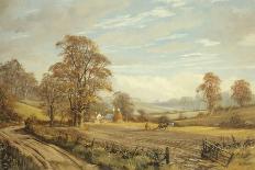 Autumn Ploughing-Don Vaughan-Stretched Canvas