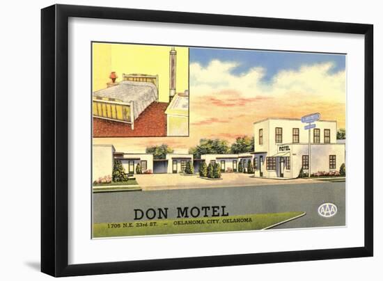 Don Vintage Motel-null-Framed Art Print