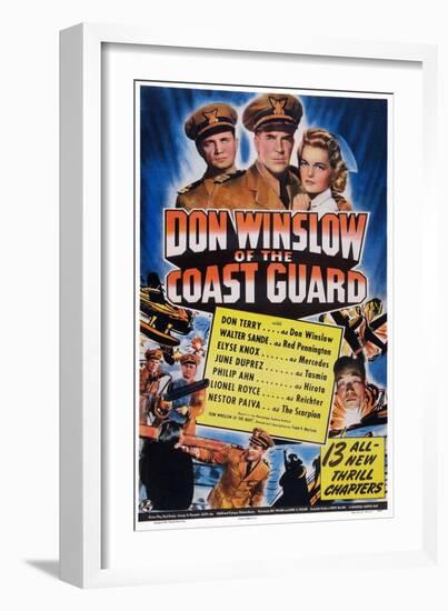 Don Winslow of the Coast Guard, Walter Sande, Don Terry, Elyse Knox, 1943-null-Framed Art Print