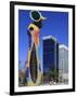 Dona I Ocell (Woman and Bird) Sculpture by Joan Miro, Barcelona, Catalunya, Spain, Europe-Rolf Richardson-Framed Photographic Print