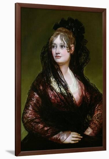 Dona Isabel De Porcel, Exh. 1805-Francisco de Goya-Framed Giclee Print