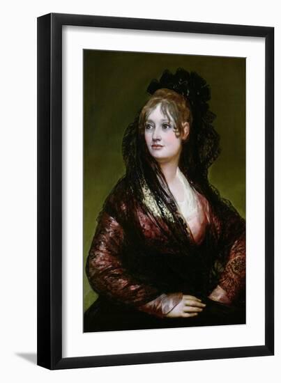 Dona Isabel De Porcel, Exh. 1805-Francisco de Goya-Framed Giclee Print