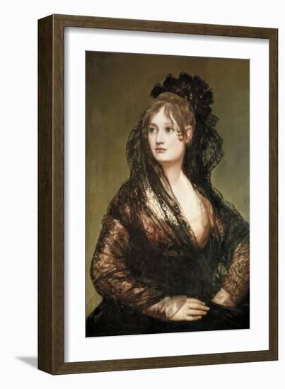 Doña Isabel De Porcel-Francisco de Goya-Framed Art Print