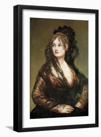 Doña Isabel De Porcel-Francisco de Goya-Framed Art Print