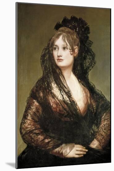 Doña Isabel De Porcel-Francisco de Goya-Mounted Art Print