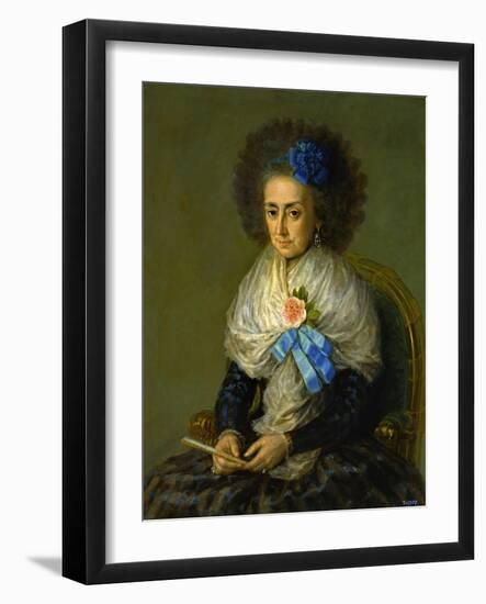 Dona Maria Antonia Gonzaga, Marquesa De Villafranca-Francisco de Goya-Framed Giclee Print