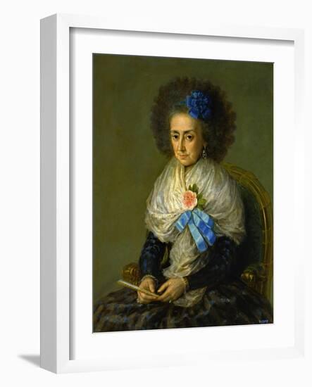 Dona Maria Antonia Gonzaga, Marquesa De Villafranca-Francisco de Goya-Framed Giclee Print