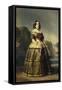 Dona Marie-Louise Ferdinande de Bourbon, Infante d'Espagne, duchesse de Montpensier en 1846-Franz Xaver Winterhalter-Framed Stretched Canvas