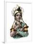 Dona Marina, Native Interpreter for Hernando Cortes in the Spanish Conquest of Aztec Mexico-null-Framed Giclee Print