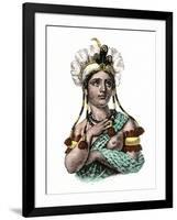 Dona Marina, Native Interpreter for Hernando Cortes in the Spanish Conquest of Aztec Mexico-null-Framed Giclee Print