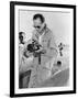 Donald Campbell at Bonneville Salt Flats, Utah, 1960-null-Framed Photographic Print