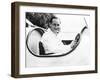 Donald Campbell, Son of Racing Great Sir Malcolm Campbell, in His Father's Speedboat, Blue Bird-null-Framed Photo