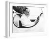 Donald Campbell, Son of Racing Great Sir Malcolm Campbell, in His Father's Speedboat, Blue Bird-null-Framed Photo