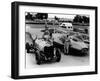 Donald Campbell with a Sunbeam 350 and Leo Villa with Bluebird, C1964-null-Framed Photographic Print