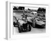 Donald Campbell with a Sunbeam 350 and Leo Villa with Bluebird, C1964-null-Framed Photographic Print