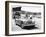 Donald Healey with an Austin Healey at a Motor Race-null-Framed Photographic Print