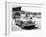 Donald Healey with an Austin Healey at a Motor Race-null-Framed Photographic Print
