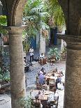 People at Tables and Musicians Playing in Courtyard of Colonial Building Built in 1780, Havana-Donald Nausbaum-Photographic Print