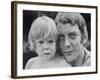 Donald Sutherland with Son Kiefer-Co Rentmeester-Framed Premium Photographic Print